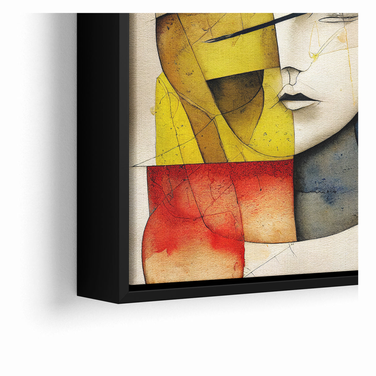Abstract Portrait Expressionist Canvas Wall Art