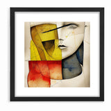 Abstract Portrait Expressionist Canvas Wall Art