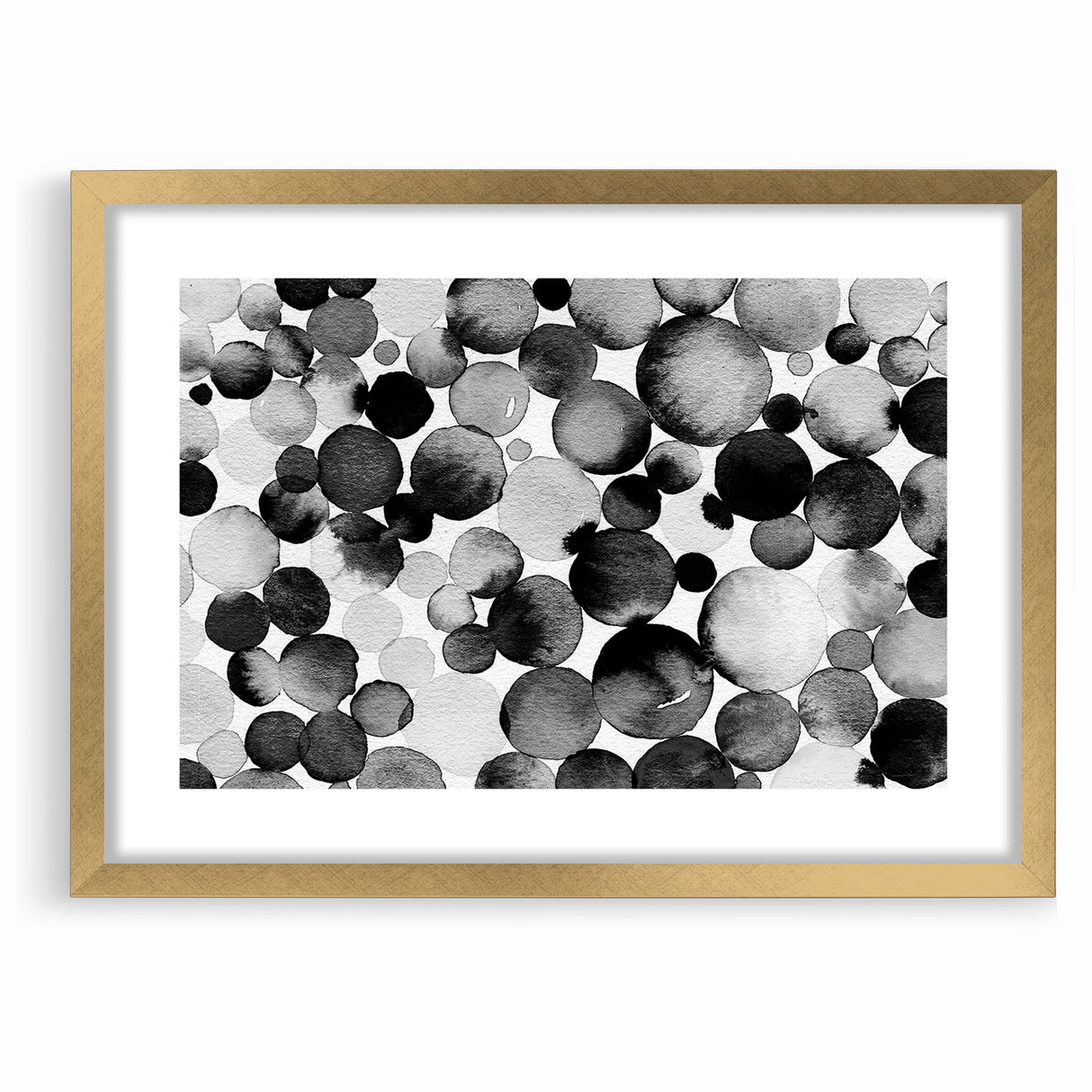 Artistic Black and White Abstract Canvas - Unique Monochrome Wall Art