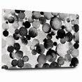 Artistic Black and White Abstract Canvas - Unique Monochrome Wall Art
