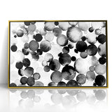 Artistic Black and White Abstract Canvas - Unique Monochrome Wall Art
