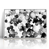 Artistic Black and White Abstract Canvas - Unique Monochrome Wall Art