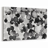 Artistic Black and White Abstract Canvas - Unique Monochrome Wall Art