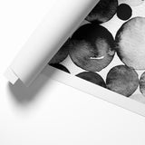 Artistic Black and White Abstract Canvas - Unique Monochrome Wall Art