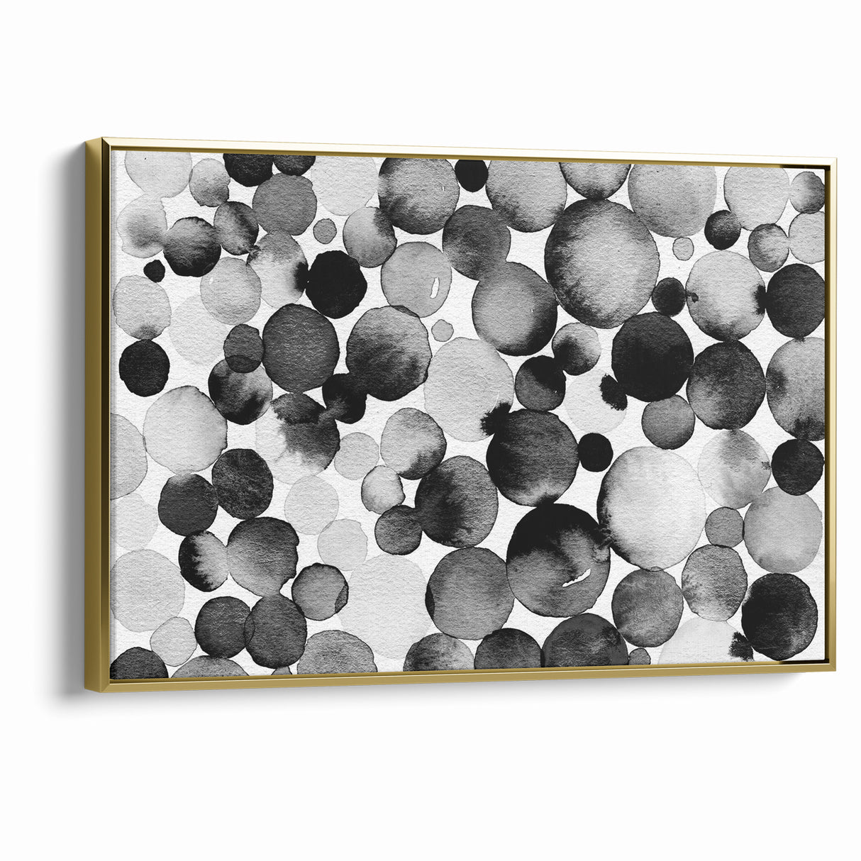 Artistic Black and White Abstract Canvas - Unique Monochrome Wall Art