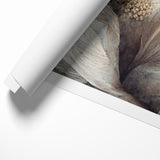 Elegant White Blossoms Abstract Floral Canvas | Modern Wall Art