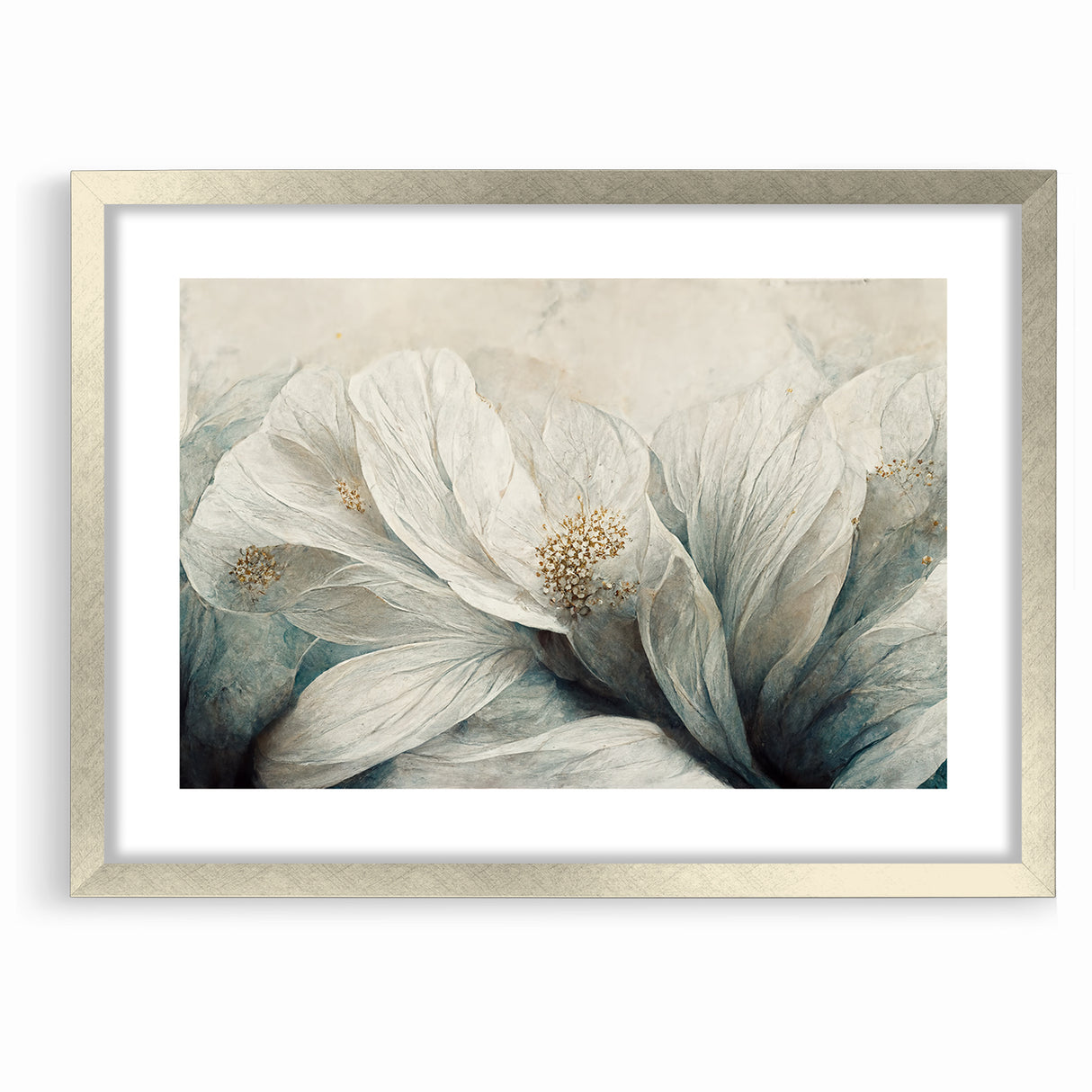 Delicate Petals Abstract Floral Canvas | Contemporary Wall Art