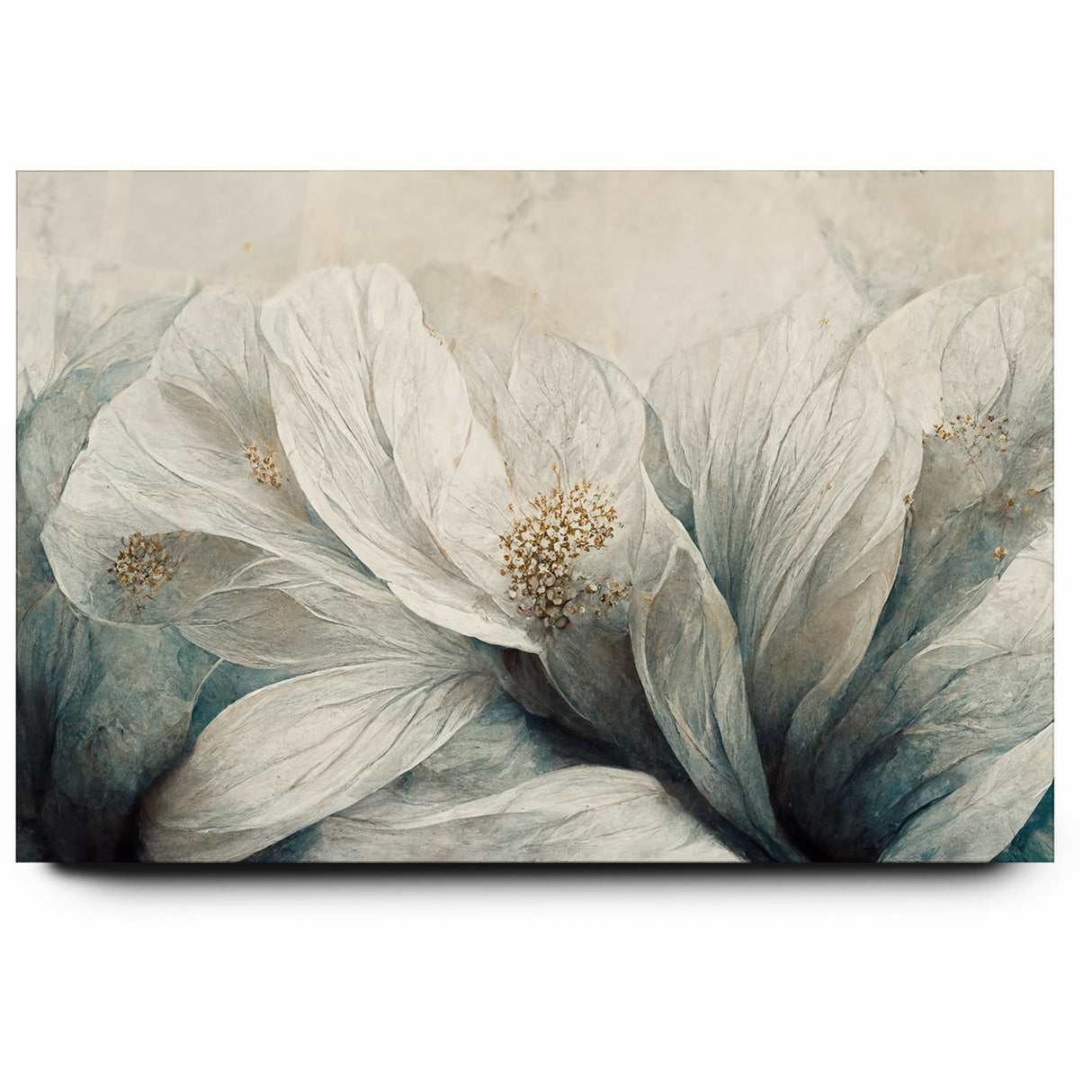 Delicate Petals Abstract Floral Canvas | Contemporary Wall Art