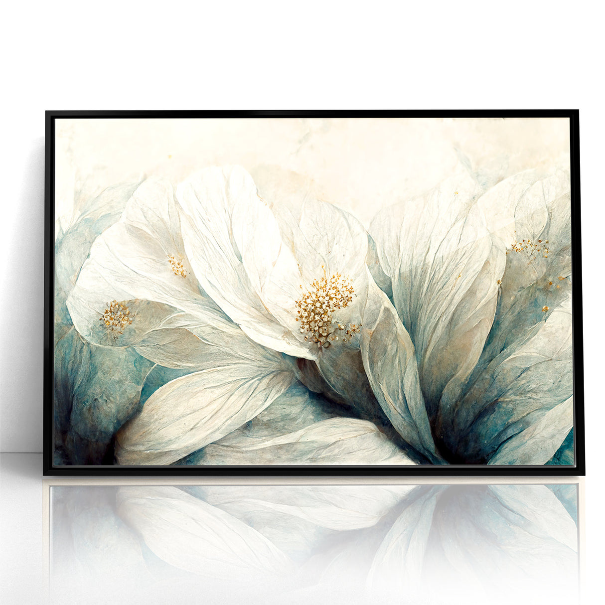 Delicate Petals Abstract Floral Canvas | Contemporary Wall Art