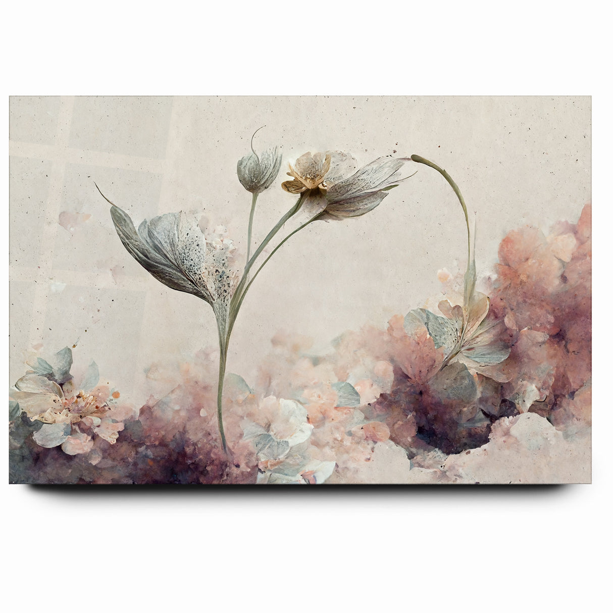 Subtle Elegance Floral Abstract Canvas | Contemporary Wall Art