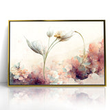 Subtle Elegance Floral Abstract Canvas | Contemporary Wall Art