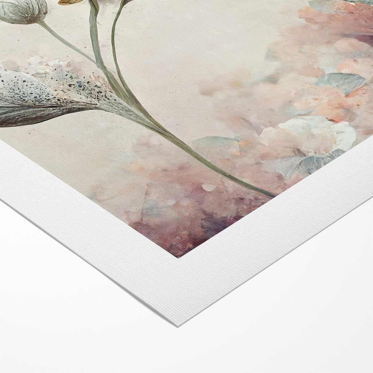 Subtle Elegance Floral Abstract Canvas | Contemporary Wall Art