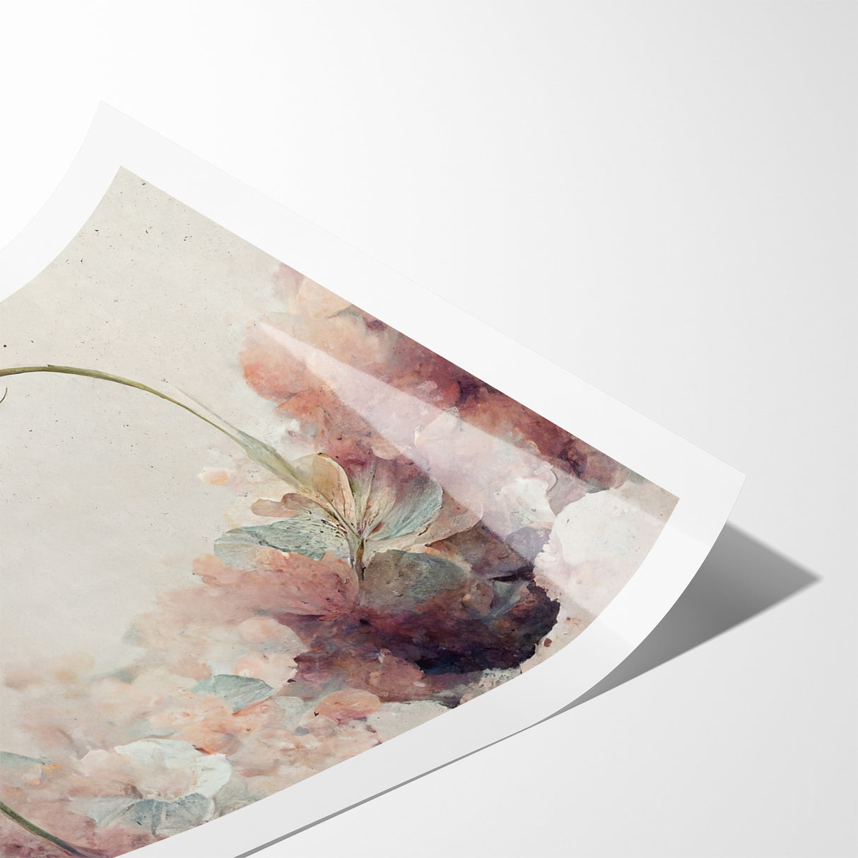 Subtle Elegance Floral Abstract Canvas | Contemporary Wall Art