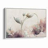 Subtle Elegance Floral Abstract Canvas | Contemporary Wall Art