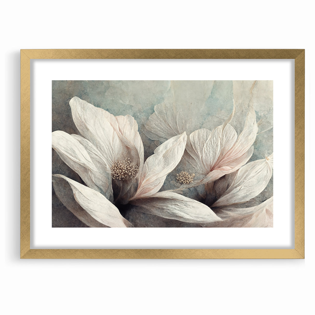 Soft Petals Abstract Floral Canvas | Artistic Wall Decor