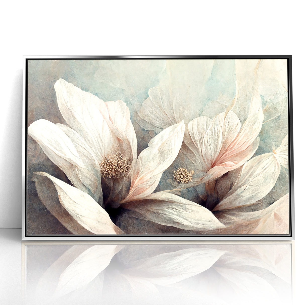 Soft Petals Abstract Floral Canvas | Artistic Wall Decor