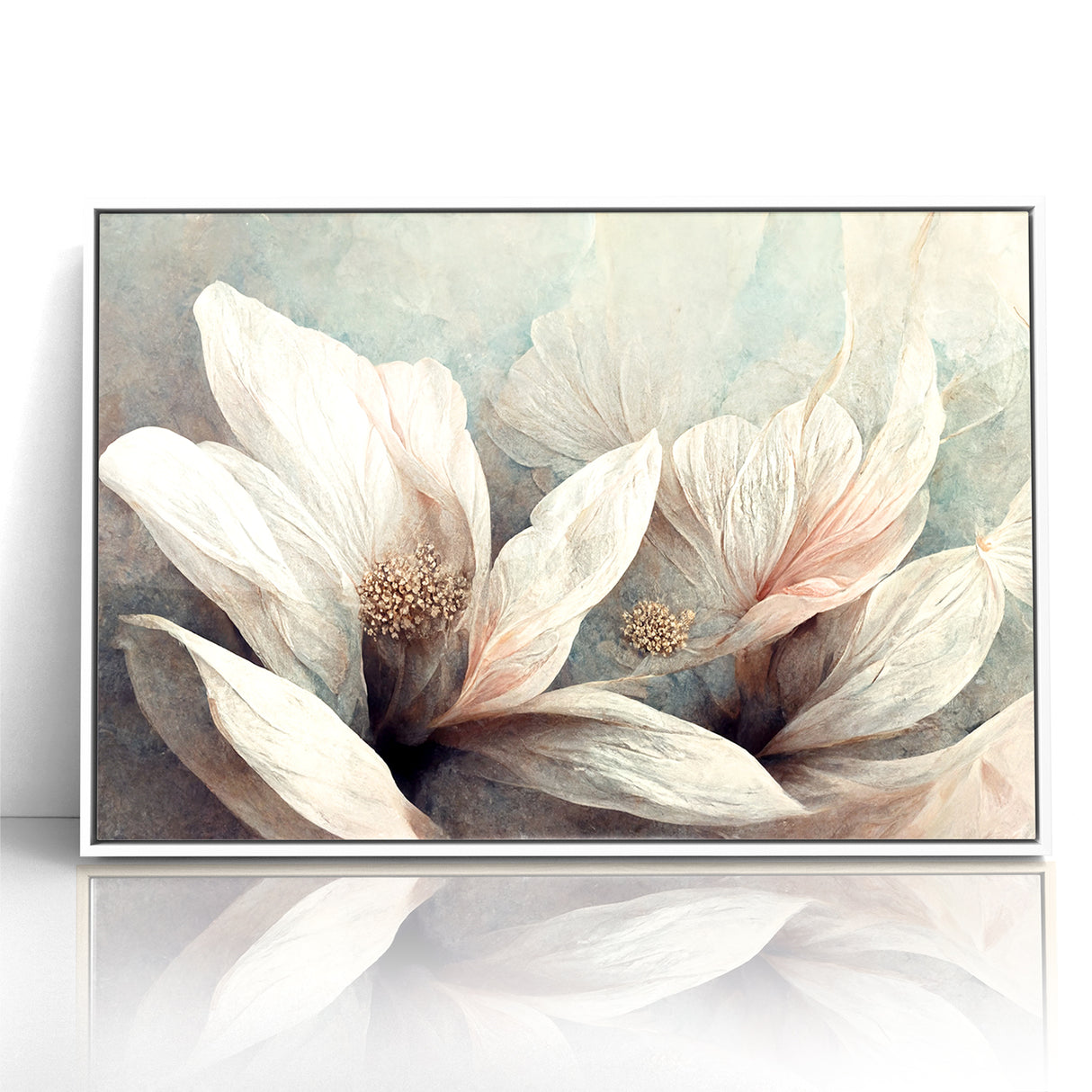 Soft Petals Abstract Floral Canvas | Artistic Wall Decor