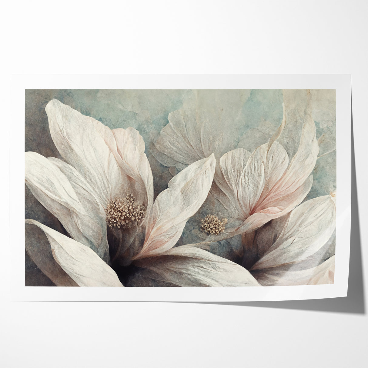 Soft Petals Abstract Floral Canvas | Artistic Wall Decor