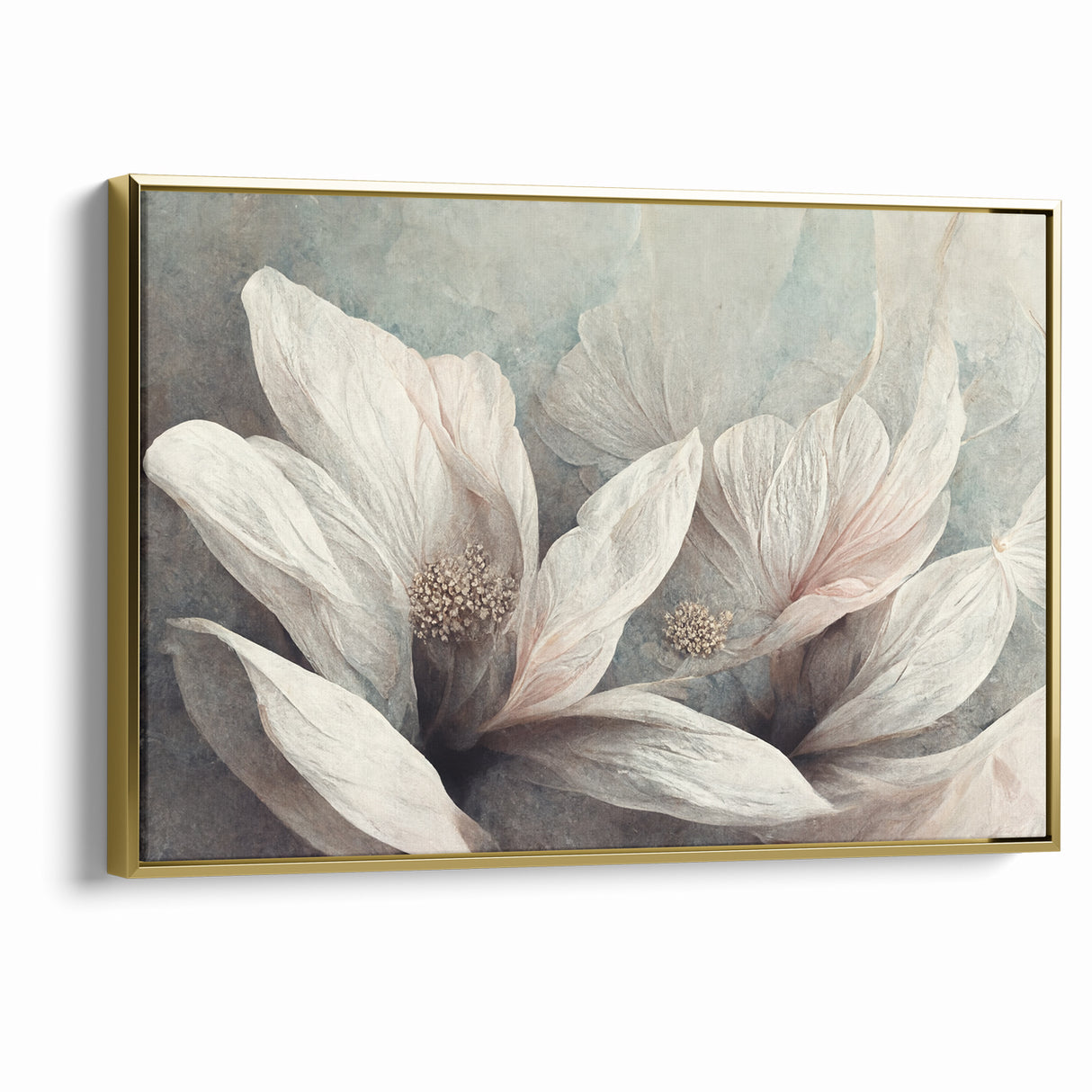 Soft Petals Abstract Floral Canvas | Artistic Wall Decor