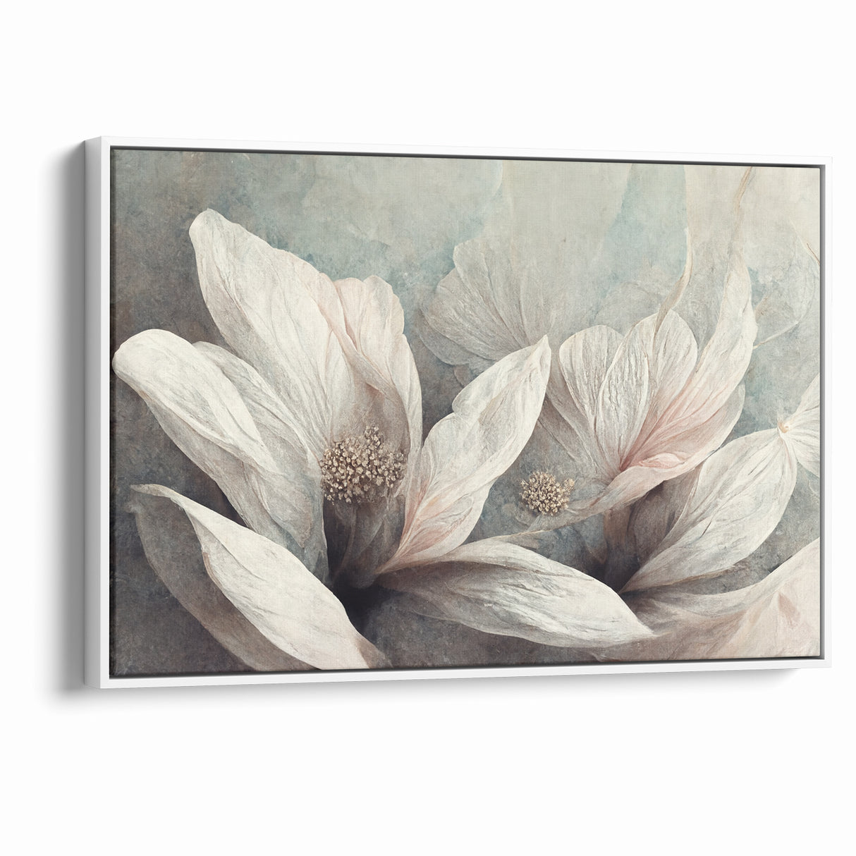 Soft Petals Abstract Floral Canvas | Artistic Wall Decor