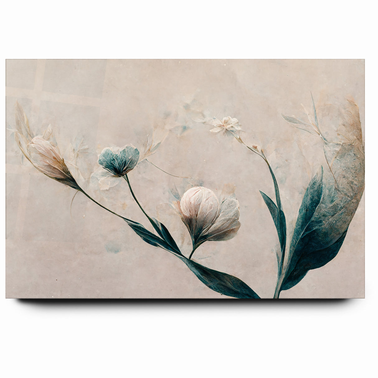 Dreamy Blossoms Abstract Floral Canvas | Elegant Wall Art
