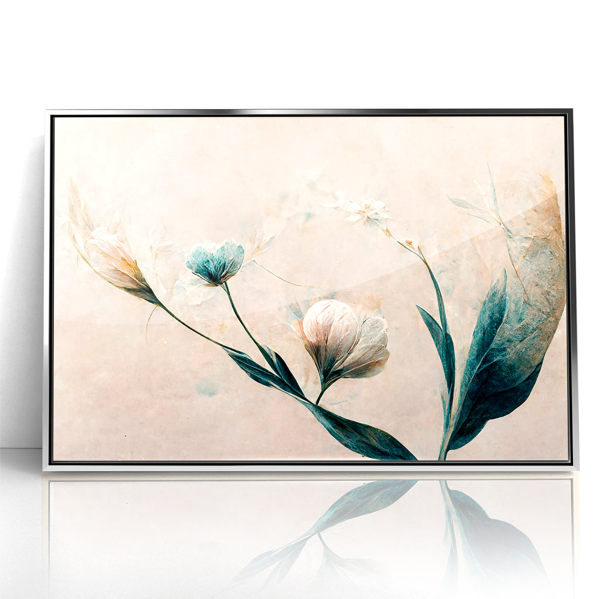 Dreamy Blossoms Abstract Floral Canvas | Elegant Wall Art