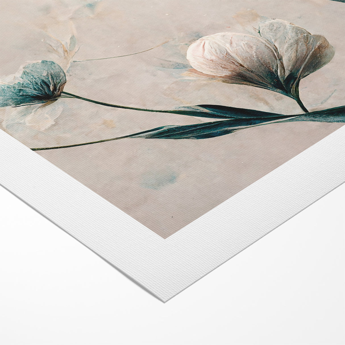 Dreamy Blossoms Abstract Floral Canvas | Elegant Wall Art