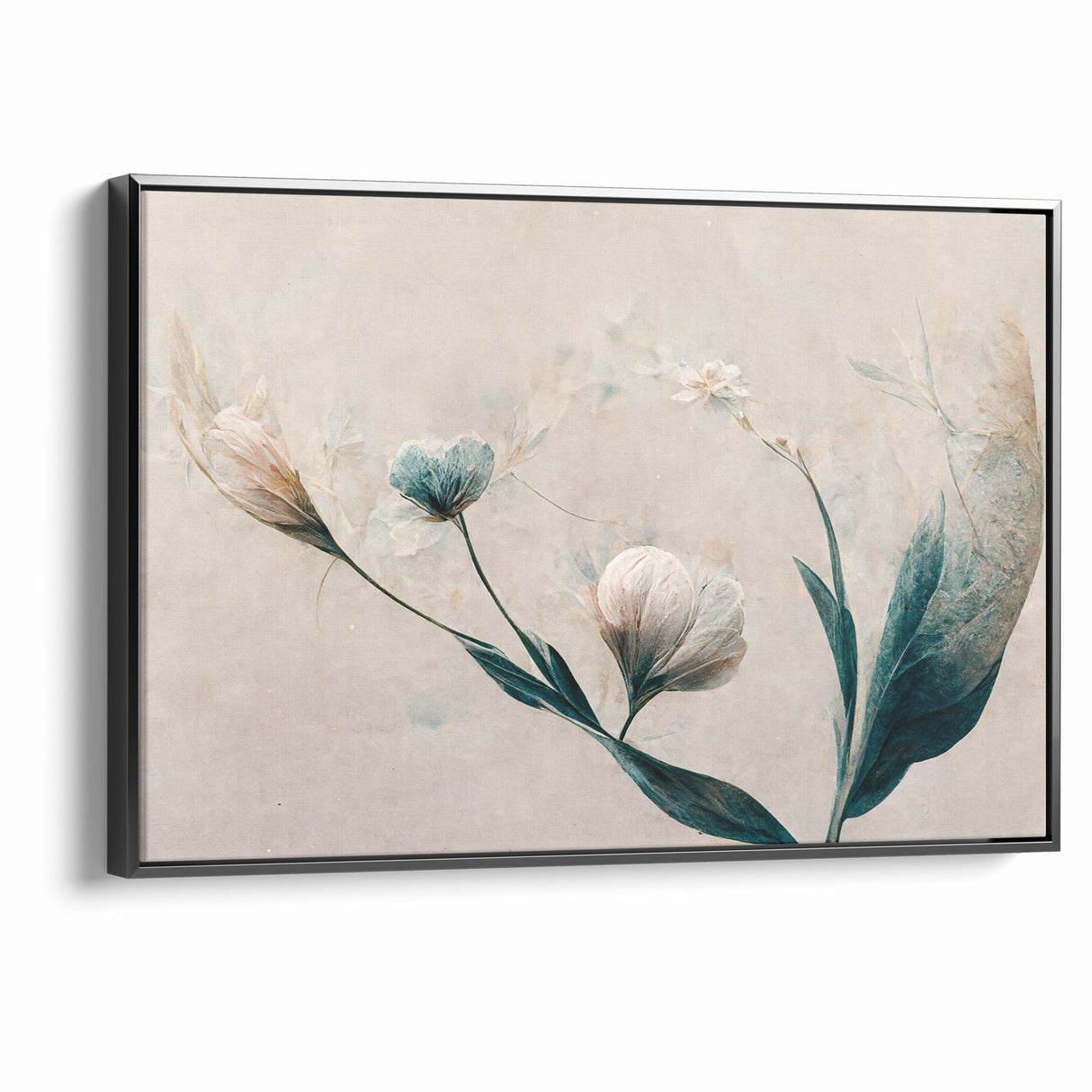 Dreamy Blossoms Abstract Floral Canvas | Elegant Wall Art