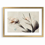 Graceful Bloom Abstract Floral Canvas | Modern Art Decor