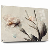 Graceful Bloom Abstract Floral Canvas | Modern Art Decor