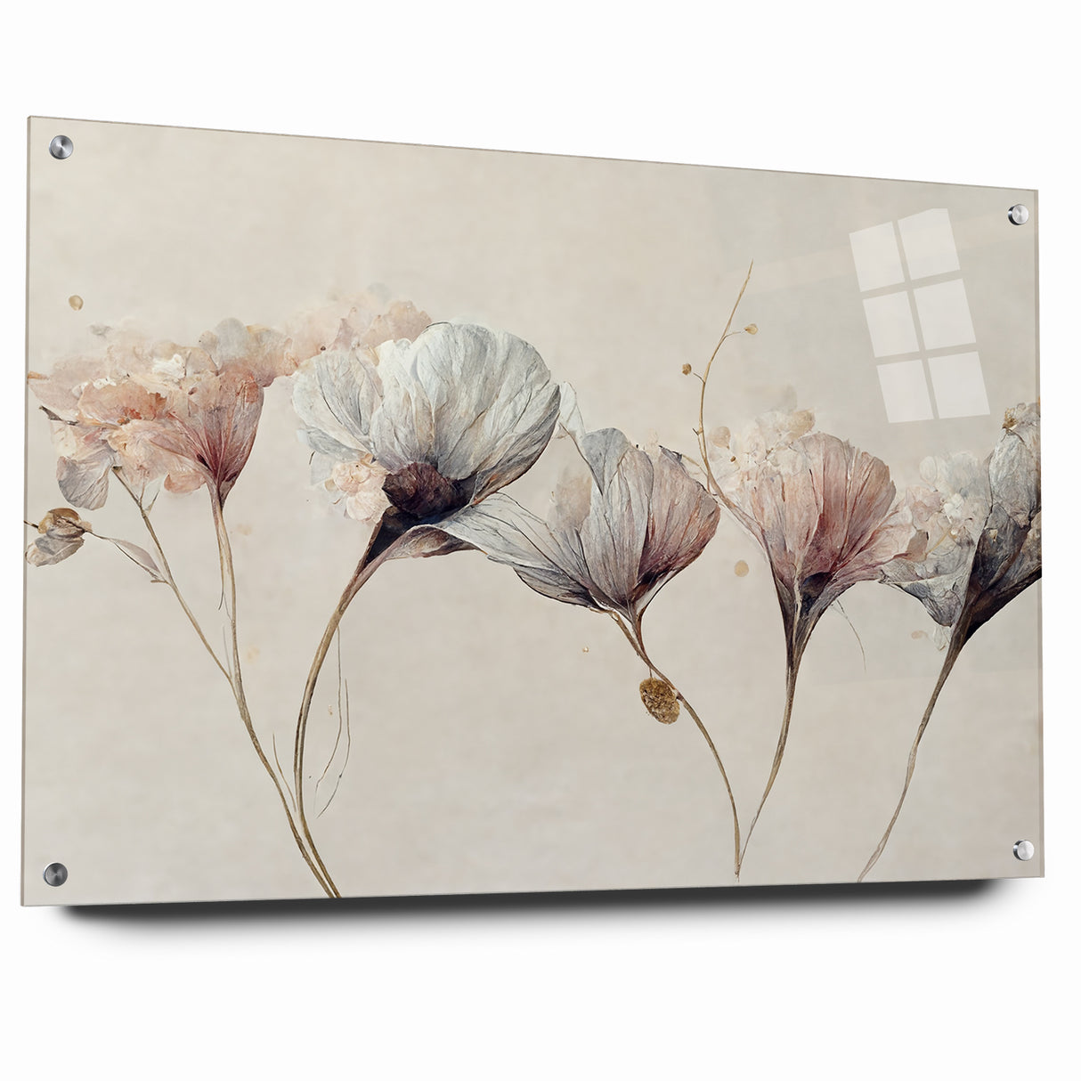 Serene Blooms Abstract Floral Canvas | Contemporary Wall Art