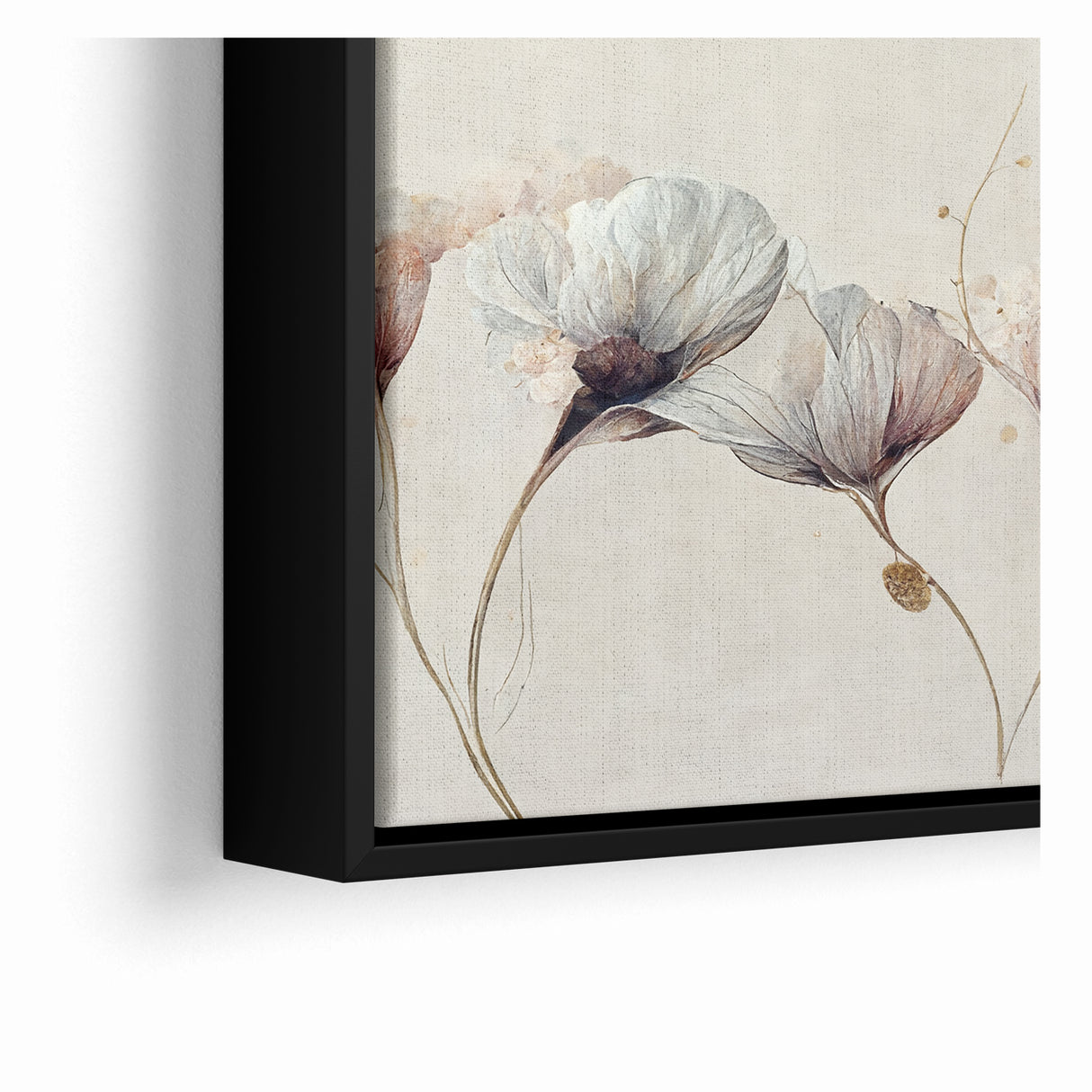 Serene Blooms Abstract Floral Canvas | Contemporary Wall Art