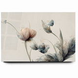Tranquil Blooms Abstract Floral Canvas | Elegant Wall Art
