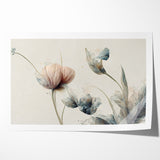 Tranquil Blooms Abstract Floral Canvas | Elegant Wall Art