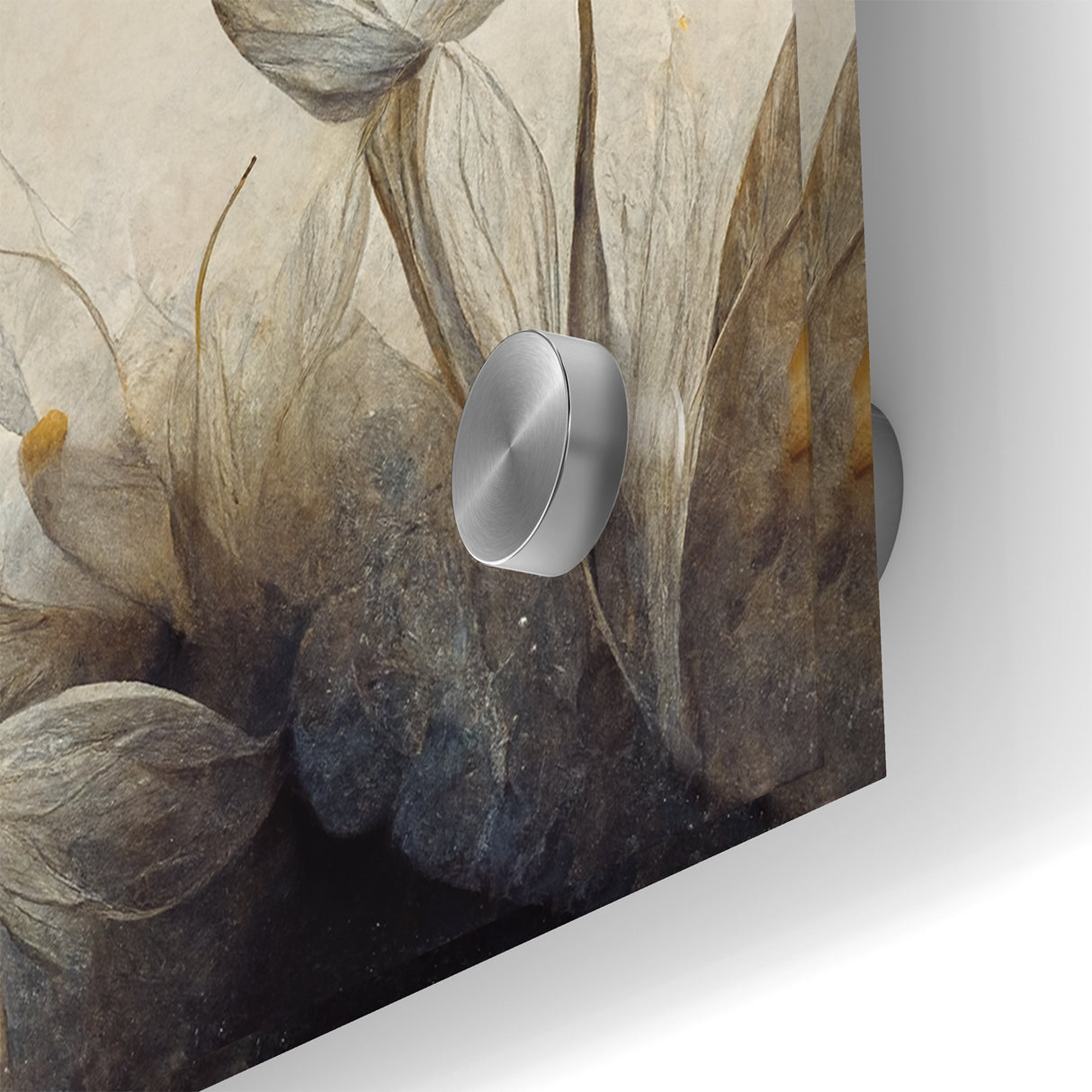 Golden Glow Abstract Floral Canvas | Modern Wall Art