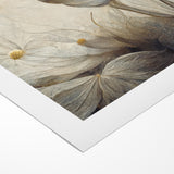 Golden Glow Abstract Floral Canvas | Modern Wall Art
