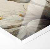 Golden Glow Abstract Floral Canvas | Modern Wall Art