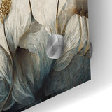 Midnight Blooms Abstract Floral Canvas | Elegant Wall Art