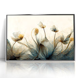 Midnight Blooms Abstract Floral Canvas | Elegant Wall Art