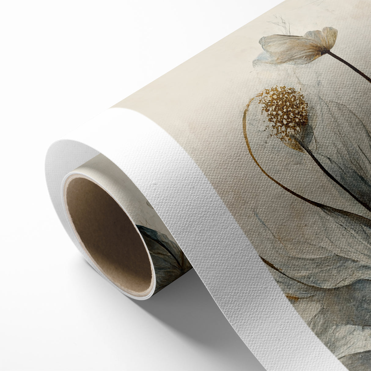 Midnight Blooms Abstract Floral Canvas | Elegant Wall Art