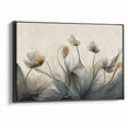 Midnight Blooms Abstract Floral Canvas | Elegant Wall Art