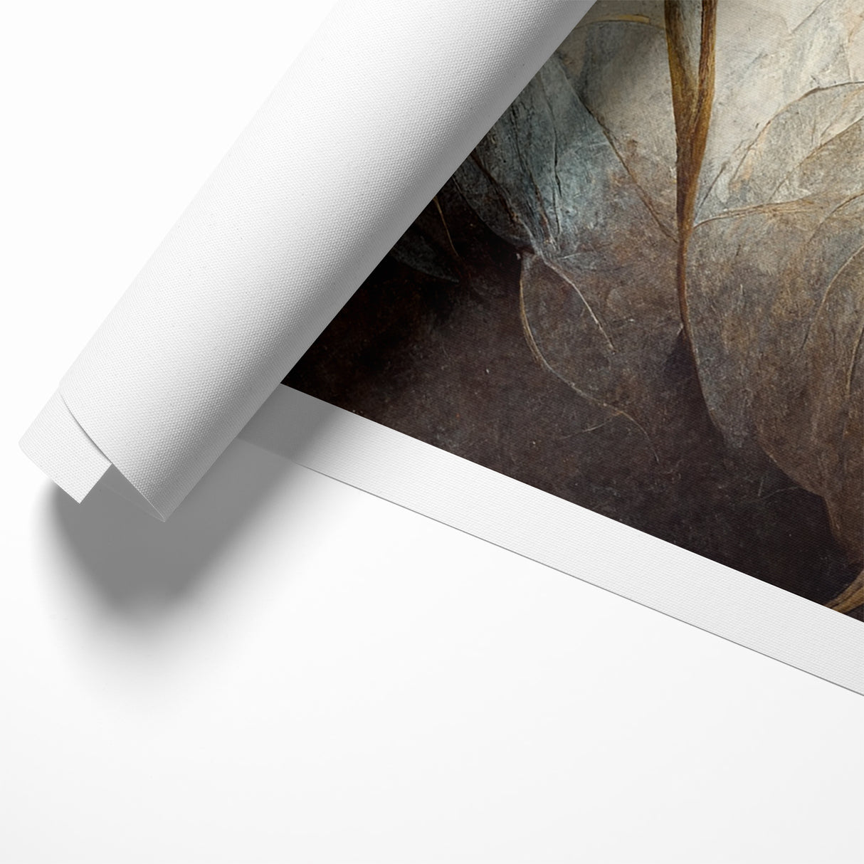 Golden Petals Abstract Floral Canvas | Contemporary Wall Art