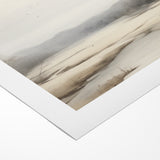 Modern Landscape Abstract: Serene Lake Scene on Canvas
