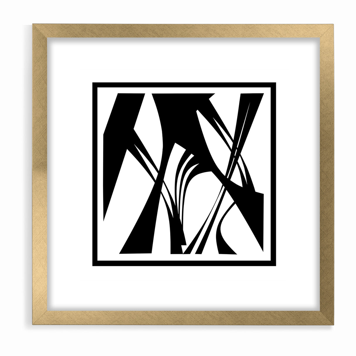 Minimalist Black and White Abstract Canvas - Artistic Monochrome Design