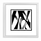 Minimalist Black and White Abstract Canvas - Artistic Monochrome Design