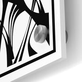 Minimalist Black and White Abstract Canvas - Artistic Monochrome Design