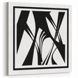 Minimalist Black and White Abstract Canvas - Artistic Monochrome Design