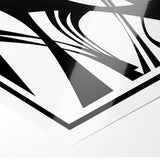 Minimalist Black and White Abstract Canvas - Artistic Monochrome Design