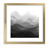 Elegant Black and White Abstract Canvas - Modern Monochrome Art