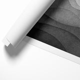 Elegant Black and White Abstract Canvas - Modern Monochrome Art